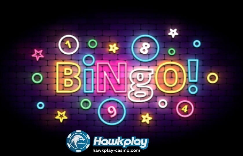 Makukulay ang mga nakatagang inilahad sa imahe na may letrang B-I-N-G-O na inilalarawan ang larong Online Bingo Site.